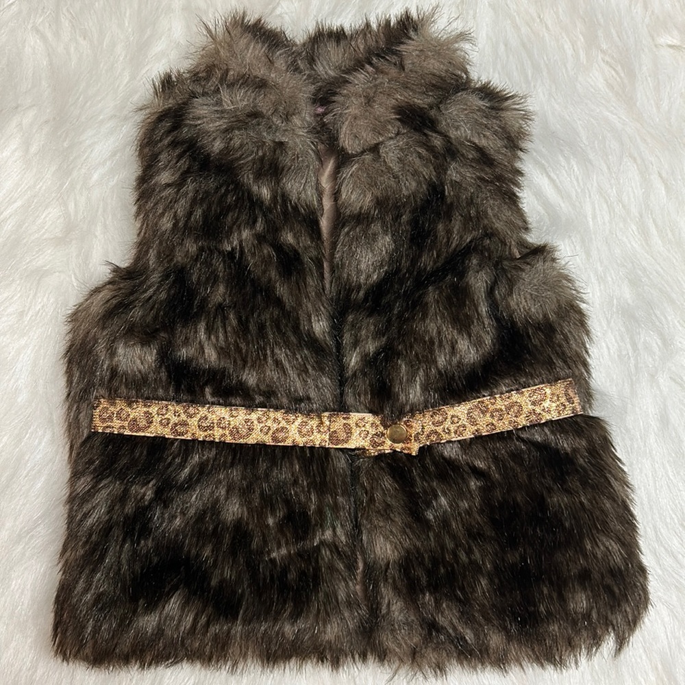 Young Hearts Faux Fur 18 months Girls Vest